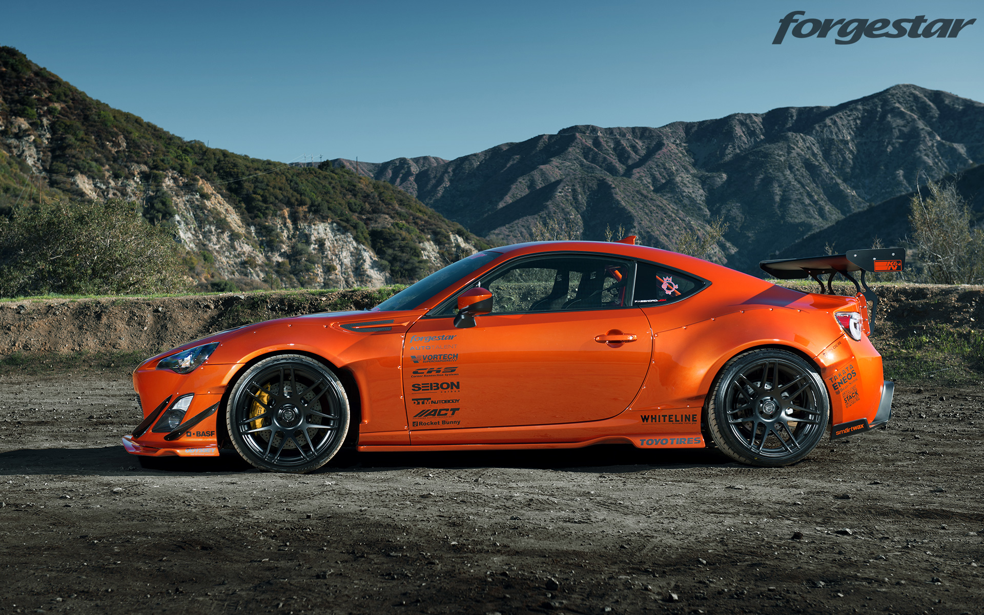  Forgestar 19 F14 Black Wheels For Scion FR S Subaru BRZ ZN6 ZC6 